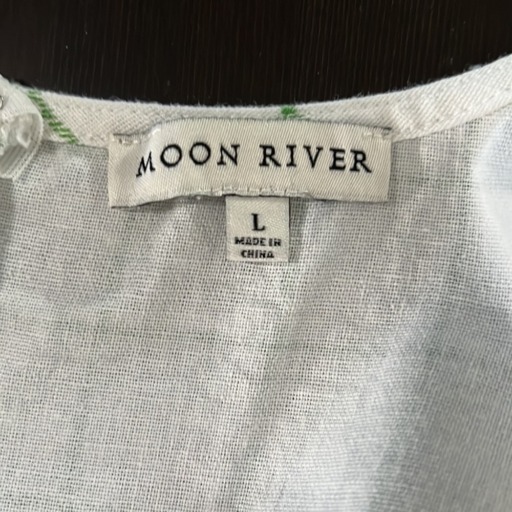 Noon River Plaid Blouse with Belt - Picture 7 of 7